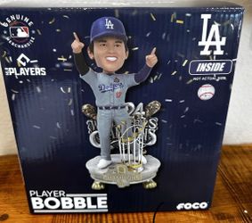 Shohei Ohtani LA Dodgers 2024 World Series Championship Alternate Jersey Celebration Bobblehead