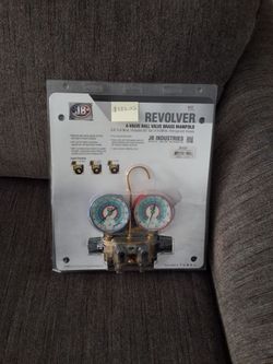 JB REVOLVER 4-VALVE  BALL VALVE BRASS MANIFOLD . NEW
