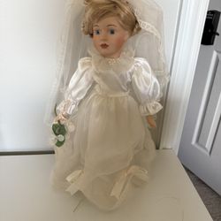 Porcelain Wedding Doll