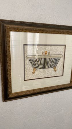 3 bathroom claw tub bathtub wall decor