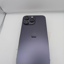 iPhone 14 Pro Max, unlocked for all carriers, capacity 1 terabyte,Deep purple color, great condition, 94% battery percentage.