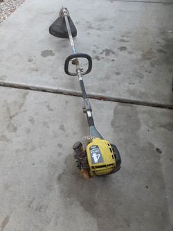 Running ryobi weed eater