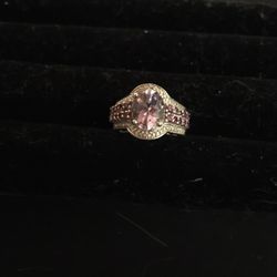 925 Heavy Amethyst Ring