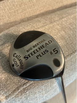 Callaway Steelhead plus 5 wood, steel Uniflex shaft, Callaway grip. Very nice shape.