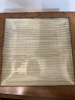 Bamboo by Threshold Retired Stoneware Dinner Plate 10 1/2” 4 Pieces 