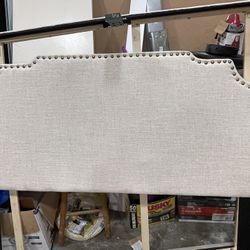 Full Size Beige Bed Frame 