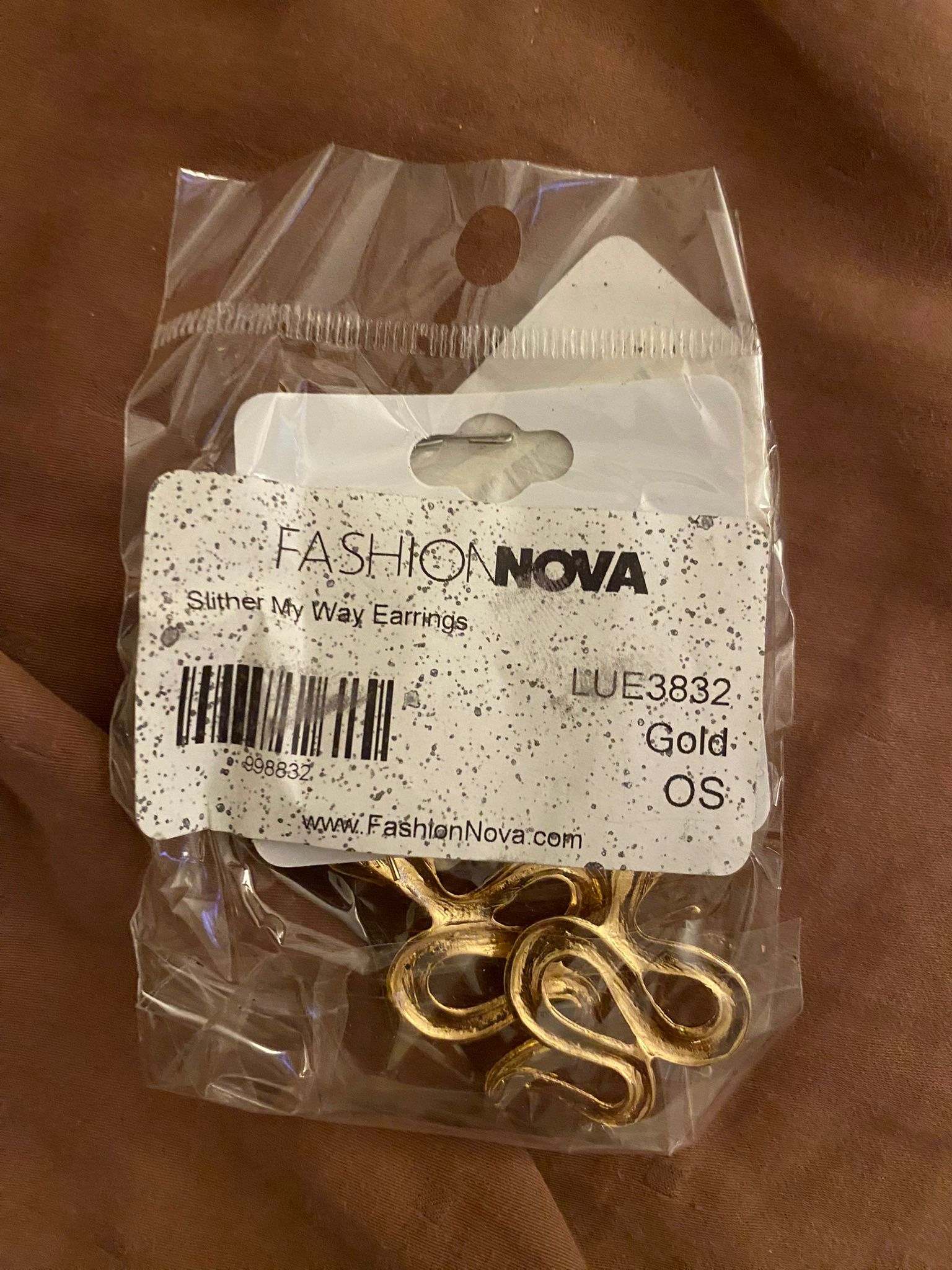 Fashion Nova Snake Earrings