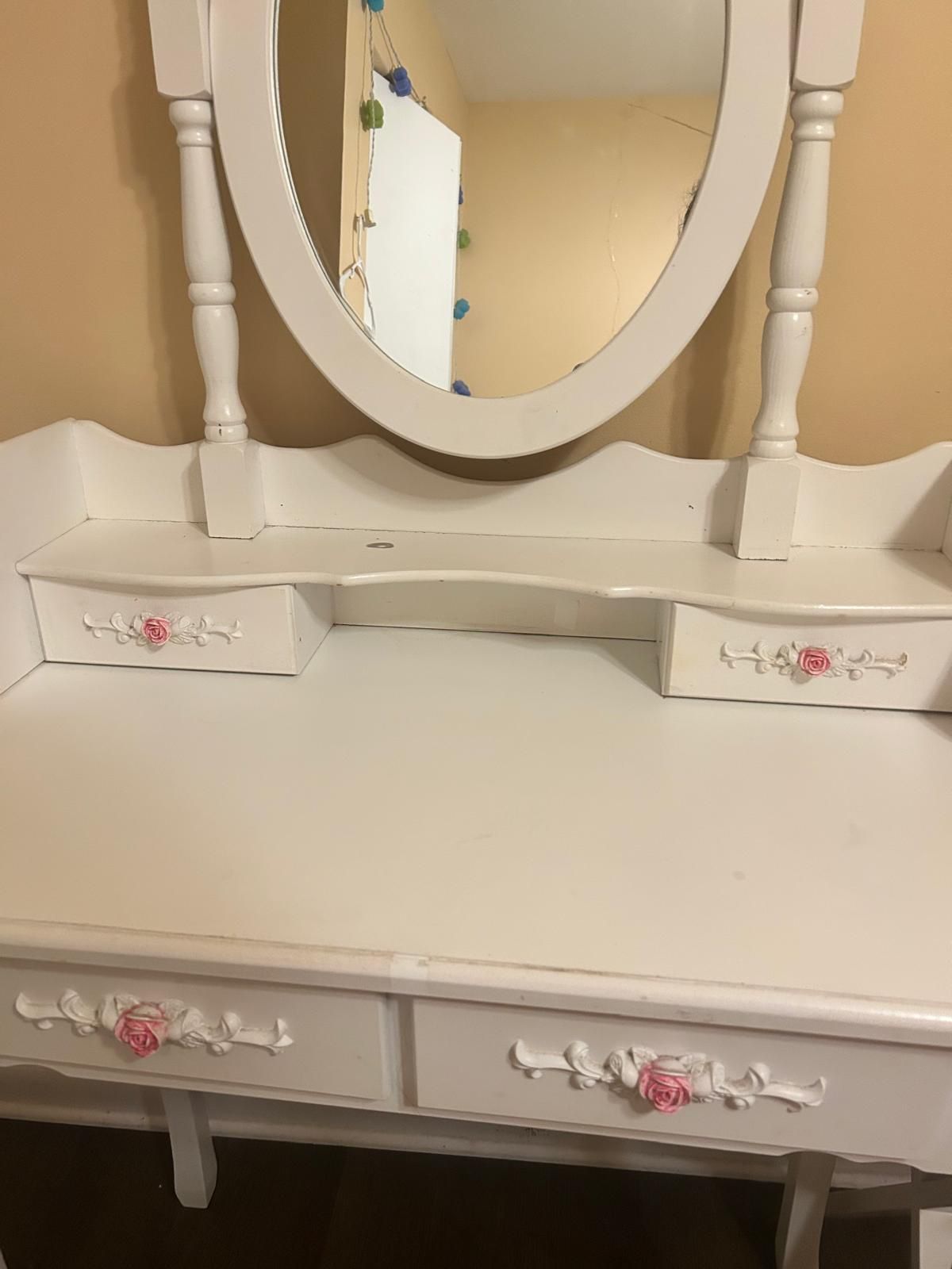 White Vanity Table
