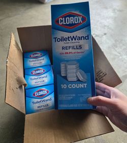 Clorox ToiletWand Toilet Cleaning Refills, Disinfecting Scrubbing Pads