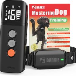 new Dog Training Collar with Dog Positive Reinforcement Training Booklet Waterproof Shock Collar with Remote for Small Medium Large Dogs (Black)  Abou