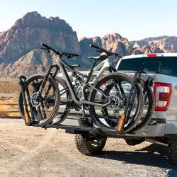 Folding Hitch Bike Rack Platform, 2-Bike Capacity 