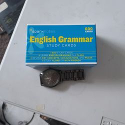 English Grammar Study Card+Watch