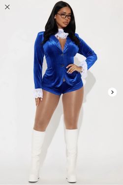 Swinging 60s Movie 4 Piece Costume Set Austin Powers Large Babe