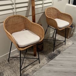 Accent Wicker Stools