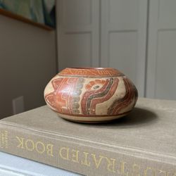 Small Handmade Tribal Vase ( D5” H3” ) firm on price 