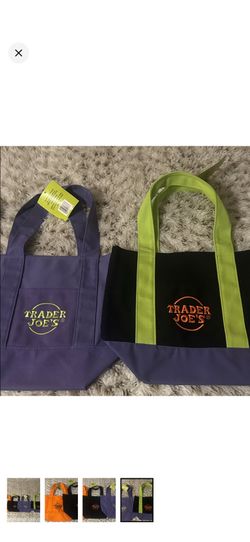 3 Trader Joe’s mini totes just orange black and multi left purple gone