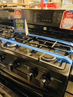 LG Gas Stove Double Oven Black