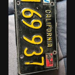 California Black License Plates 