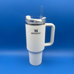 Stanley 40 oz FlowState Quencher H2.0 Tumbler - BRILLIANT WHITE Limited Edition 