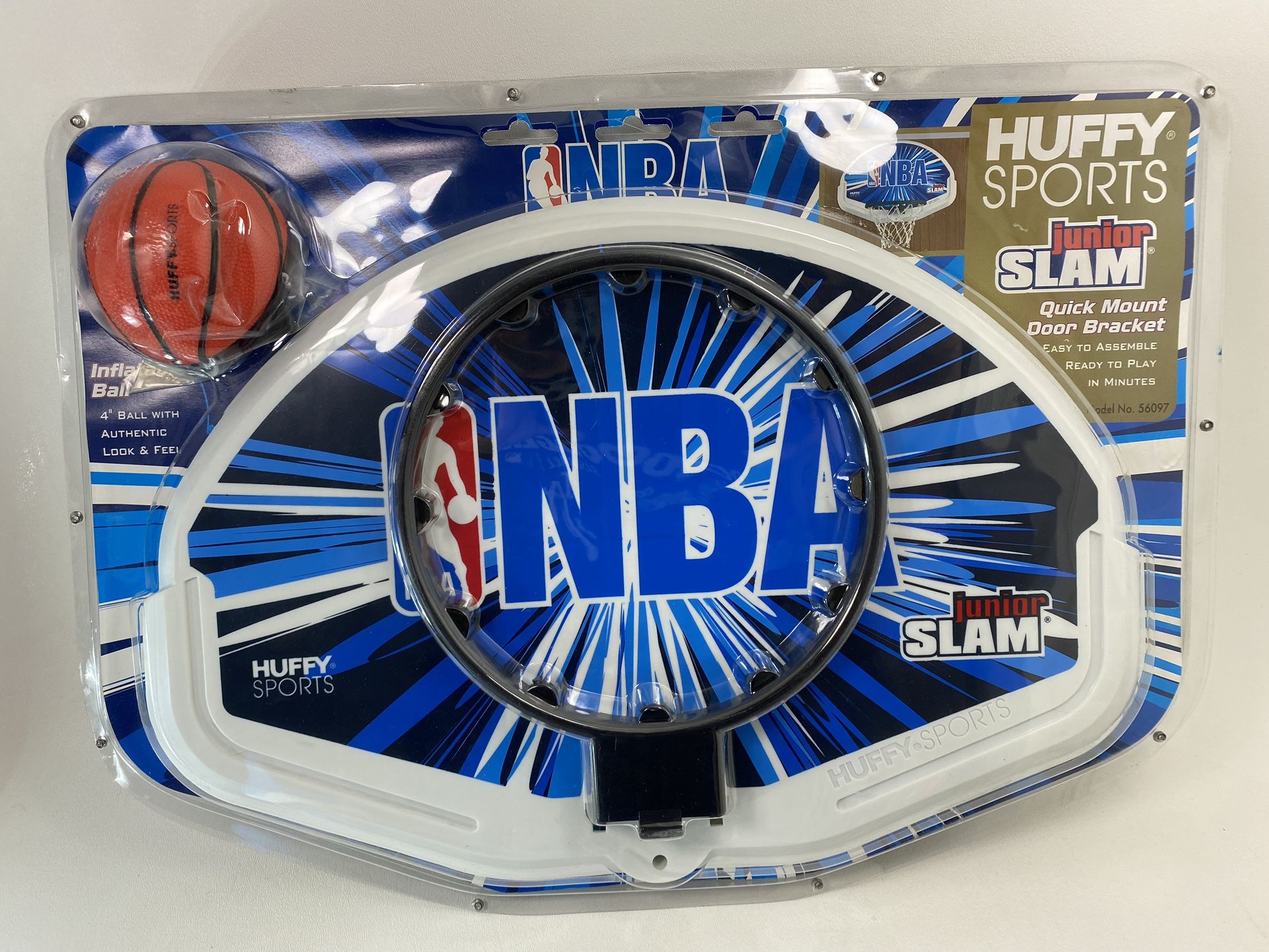 New! Junior Slam NBA Huffy Sports Indoor Basketball Hoop Door Bracket