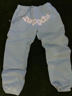 Spider Sweatpants Light Blue