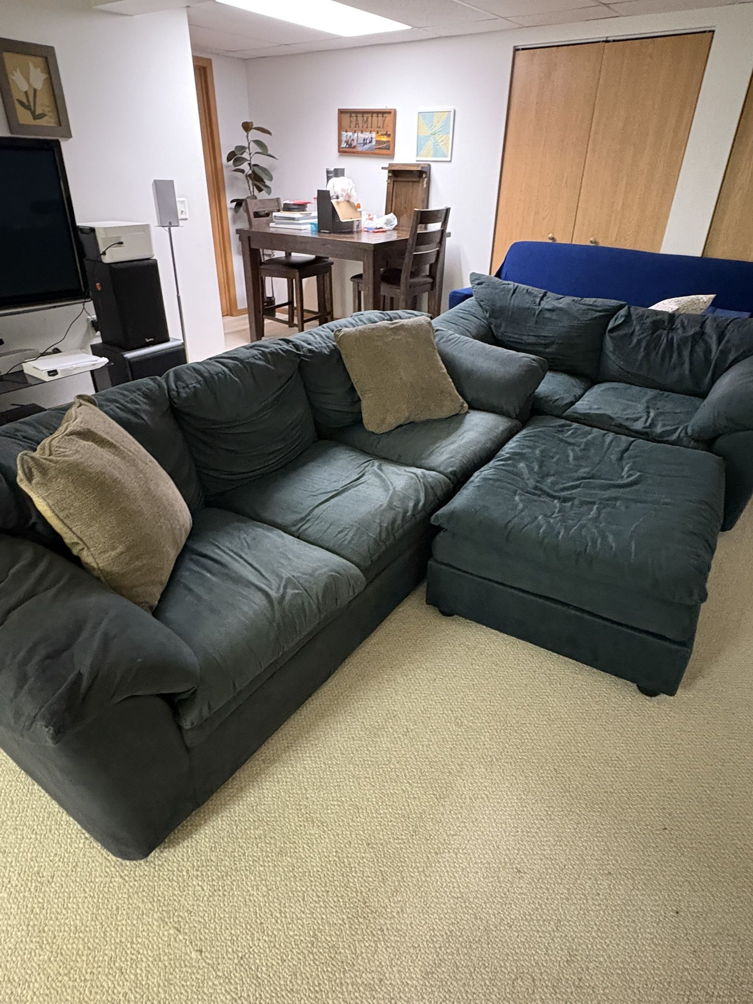 Soft And Loveseat green Color