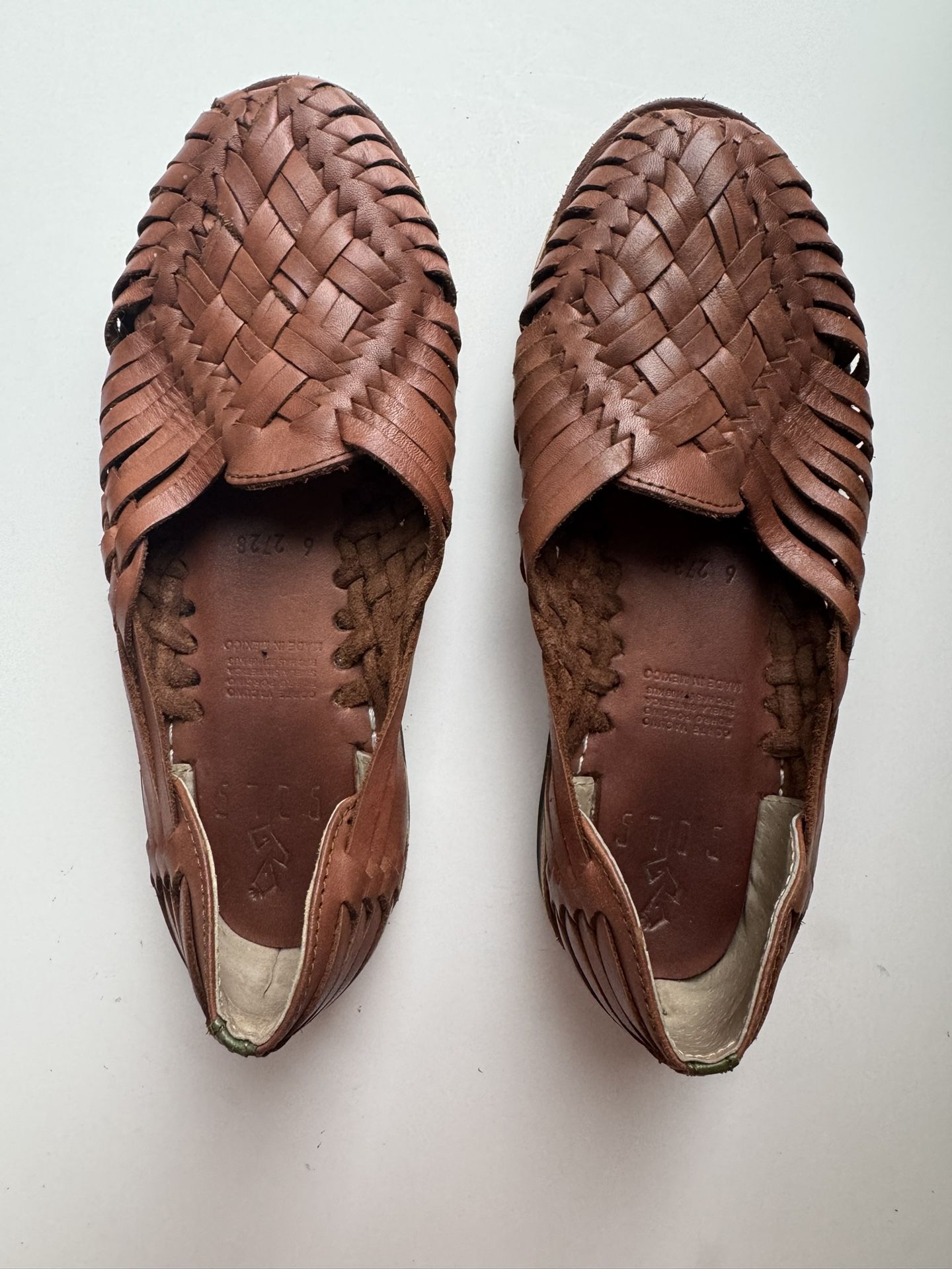SOLS haurache Sandal Real Leather Women Size 6.5