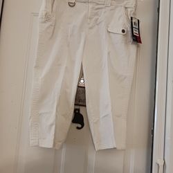 Style & Co Women Capri Khaki 