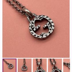 Gucci Classic Interlocking Double G Sterling Silver To Make Old Necklace