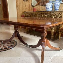 Dinning Set, Choose Table Or Take Both. 6 Chairs +2 Arm Chairs Total 8 Chairs. Antique Console, Corner Piece. Excellent Conditions. $700 Obo