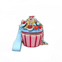 2026 New Cute Ice Cream Trendy Striped Small Bag for Women - Fashionable and Versatile Bucket Bag - Single Shoulder Crossbody for Commuting, Outings a