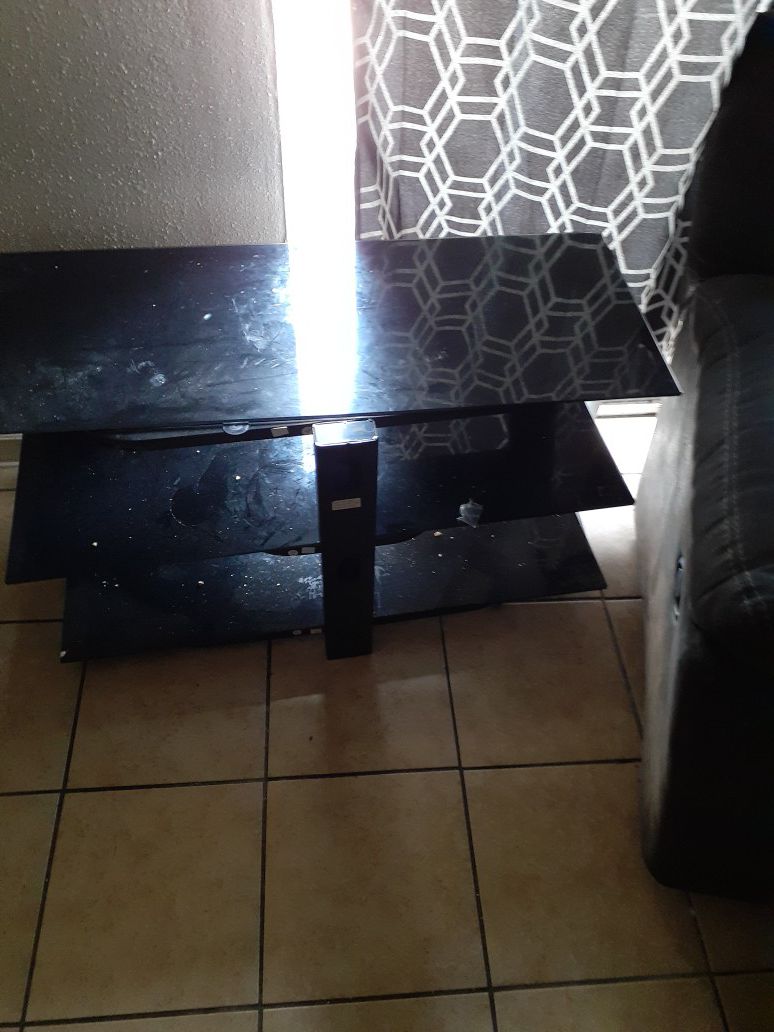 45 inch glass tv stand