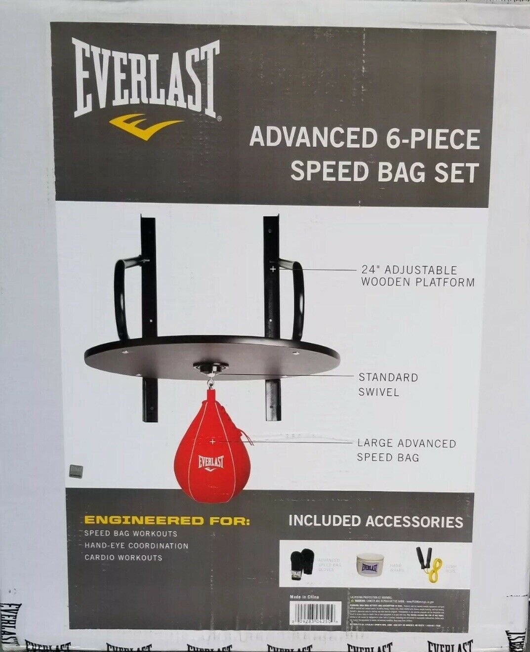 Punching bag🥊 Speed bag BRAND NEW Home Gym Workout FULL SET with Gloves amd Jump Rope Exercise Home Gym