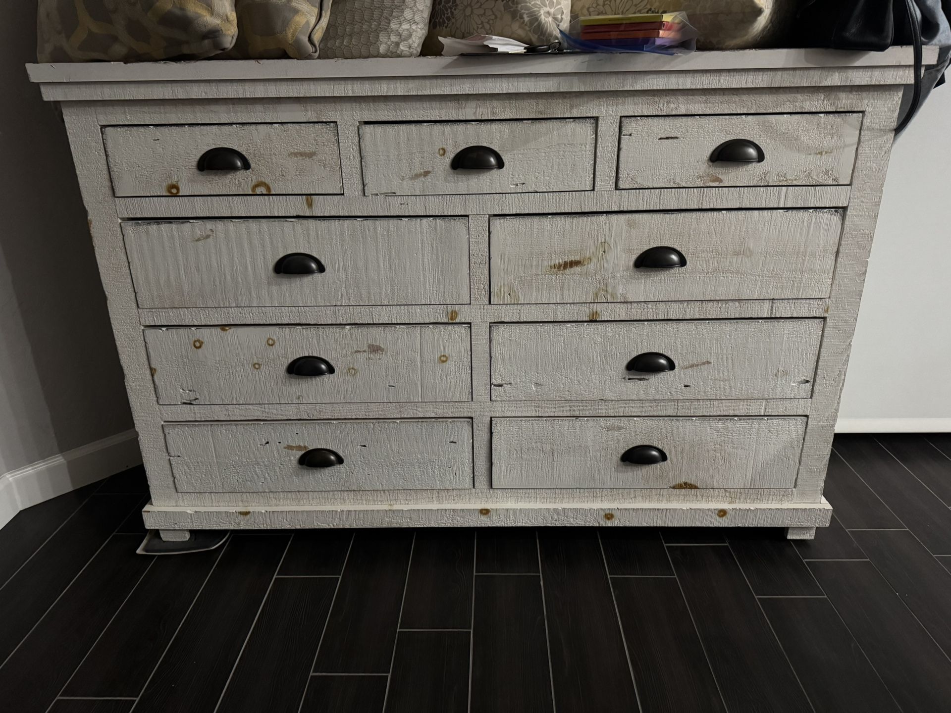 Large Rustic Farmhouse 9 Drawers Tons Of Storage
