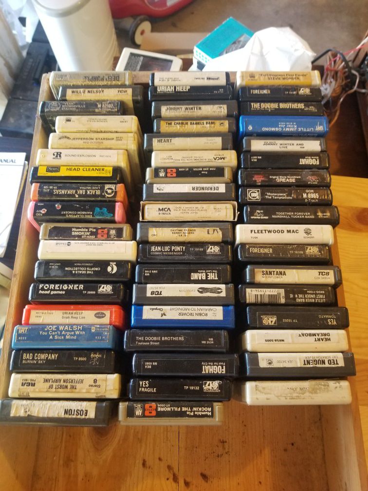 Classic Rock 8 track tapes