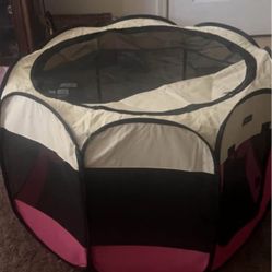 Portable Foldable Pet Dog Cat Playpen and Puppy playpen Pet Tent with Carrying Case Collapsible Trav