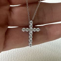 925 Silver Cross Necklace 