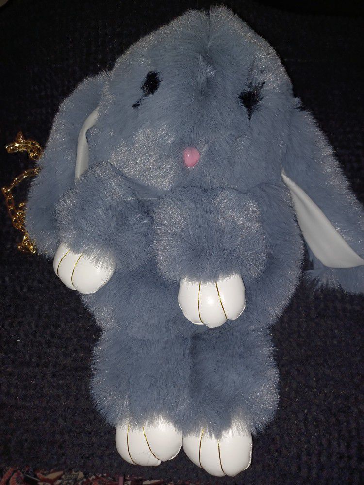 Girls Fluffy Bunny Handbag