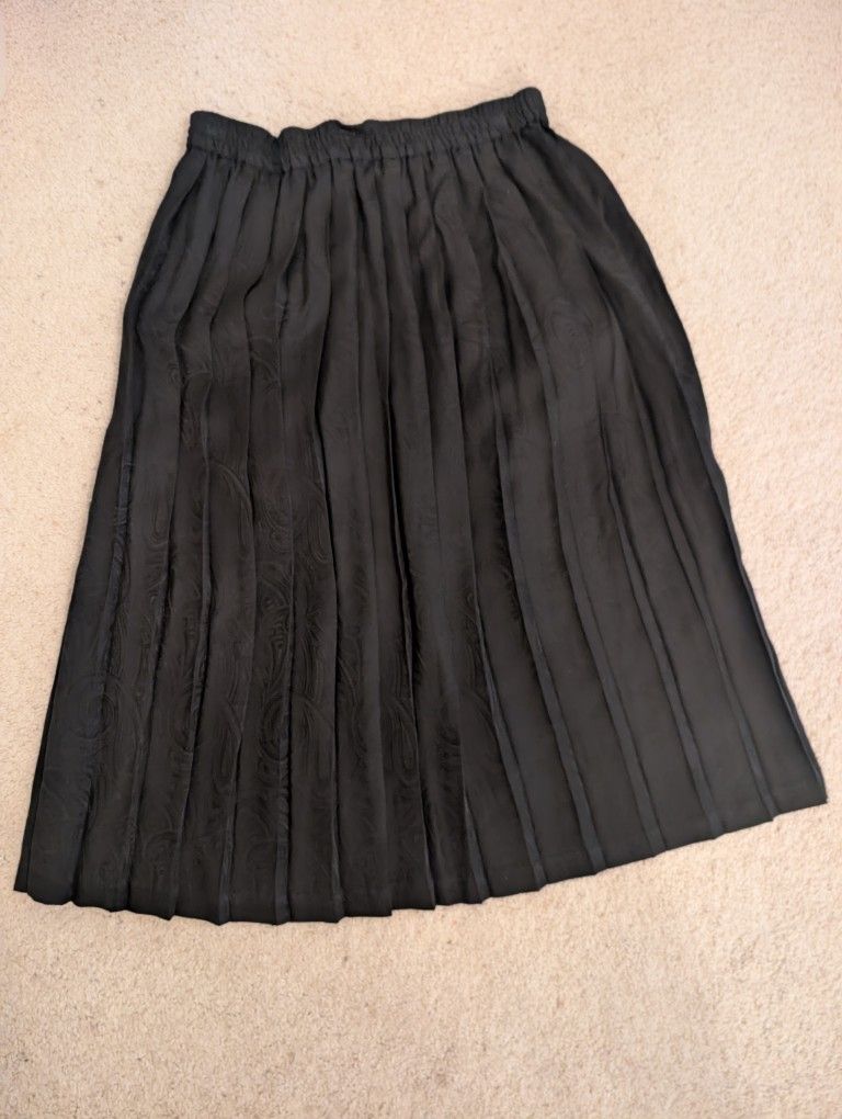 Black Pleated Skirt