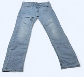 Light Wash Straight Leg Denim Jeans