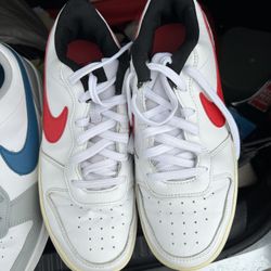 7 Youth Red White Nike