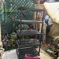 5 tier Plastic shelf organizer