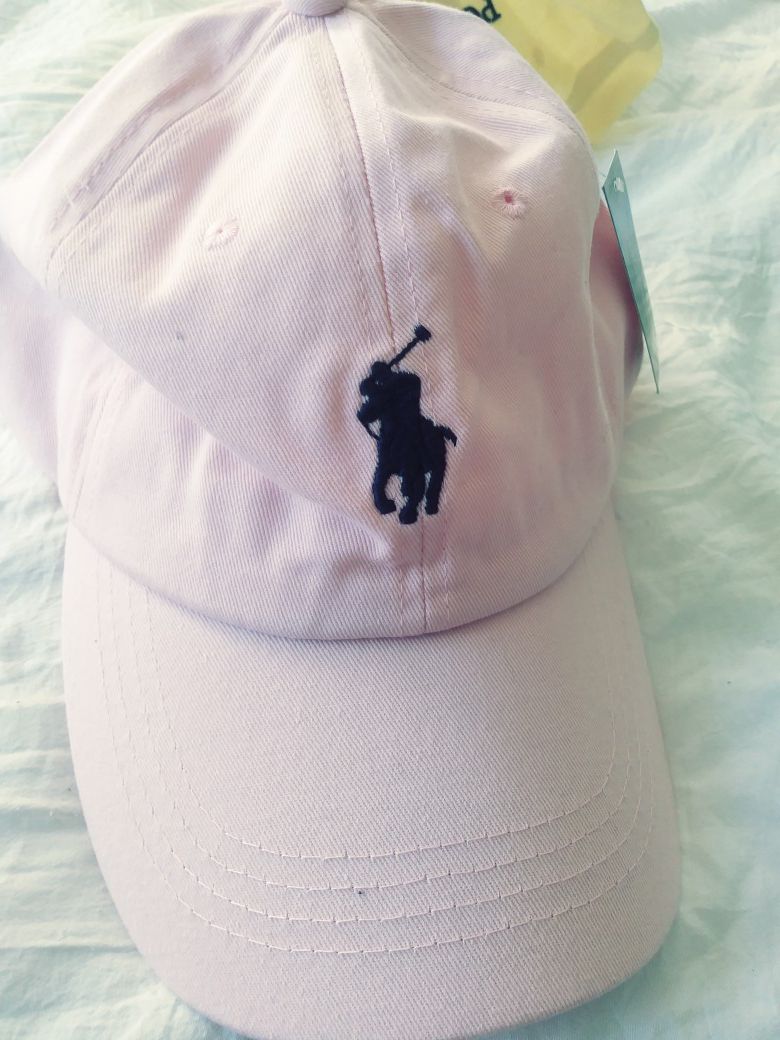 Authentic Polo Ralph Lauren hats, NWT, several colors in stock, There's, yellow, pink with leather strap. One size