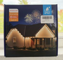 100FT Permanent Outdoor LED Lights – Warm & Cool White – BRAND NEW