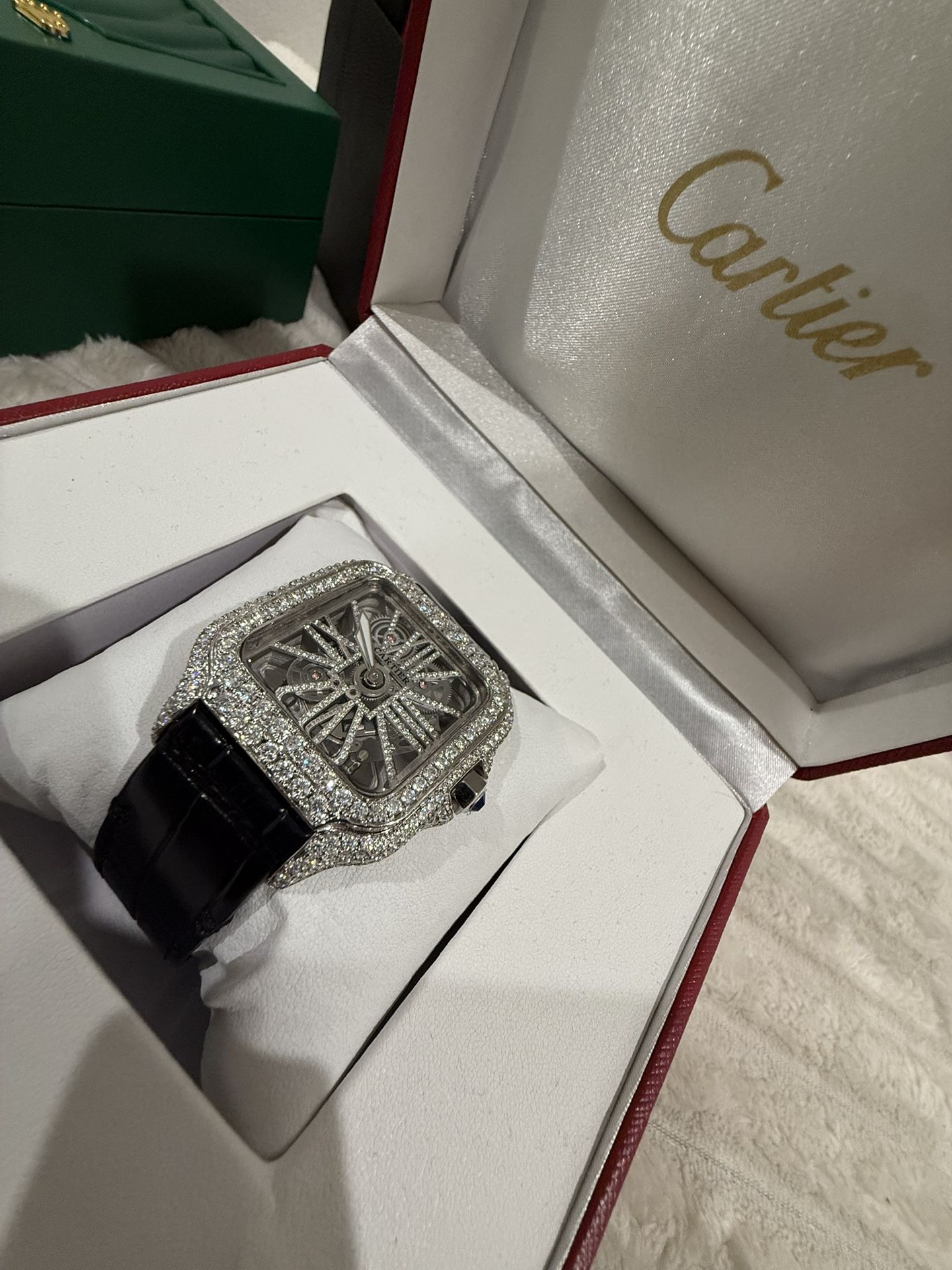 🖤 Black crocodile Band Crter Skeleton 