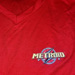 Vintage Nintendo Gamecube Metroid Prime PROMO Shirt Red sz XL