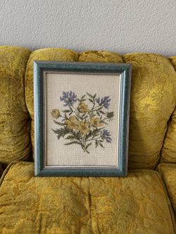Vintage Floral Wall Decor - 14”x17”