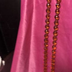 Antique Amber Bead Necklace 