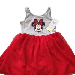 Disney Minnie Mouse Red Tutu Dress Toddler Girls Size 24M 2T NWT Cute Outfit