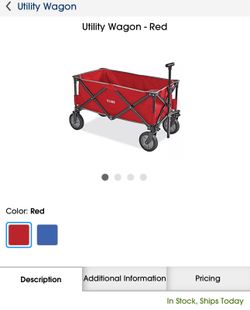 Uline Red Wagon